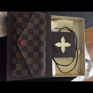 Louis Vuitton Red Josephine Wallet